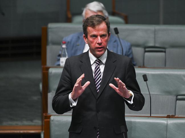 Tourism Minister Dan Tehan has been working on opening up Australia to the world in a safe way. Picture: NCA NewsWire / Martin Ollman