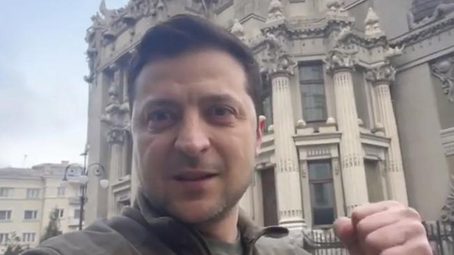 Ukraine President Volodymyr Zelensky shot a selfie-style video to vow to stay and fight on when Russia attacked in 2022.