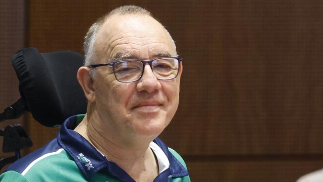 Cairns Regional Council Division 5 councillor Rob Pyne attends the first council ordinary meeting since the local government election in March. Picture: Brendan Radke