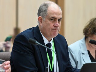 CANBERRA, Australia, NewsWire Photos. May 30, 2024:  Australian Broadcasting Corporation Managing director, David Anderson appears before Senate Estimates at Parliament House in Canberra. Picture: NewsWire / Martin Ollman