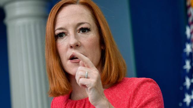 White House Press Secretary Jen Psaki. Picture: AFP