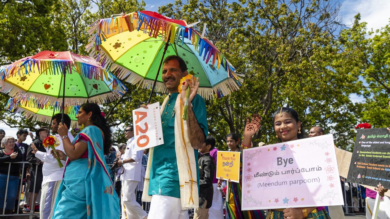 Toowoomba Tamil Association entry in the Grand Central Floral Parade of Carnival of Flowers 2022, Saturday, September 17, 2022. Picture: Kevin Farmer