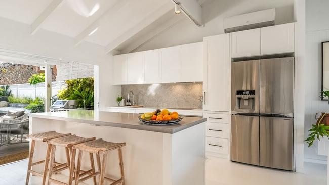 Impressive kitchen with Miele appliances.