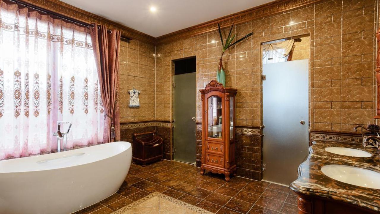There’s six bathrooms in total.