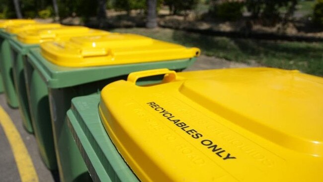 A human skull has been found in a Sydney apartment complex recycling bin. Picture: David Fletcher