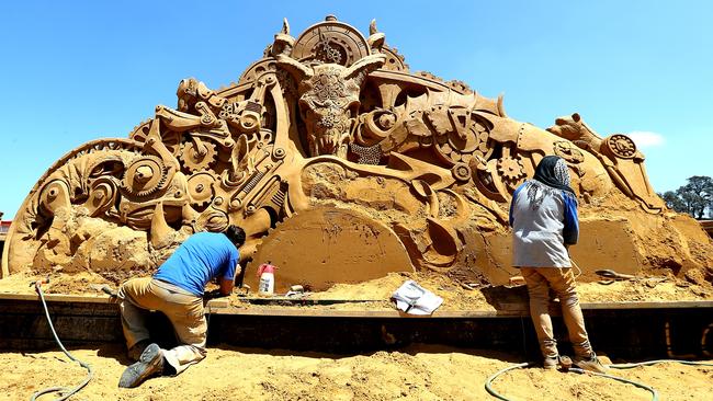 This year’s Day at the Zoo Sand Sculpture. Picture: Tim Carrafa