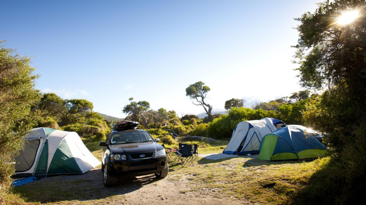 Camping in Gippsland, Victoria.