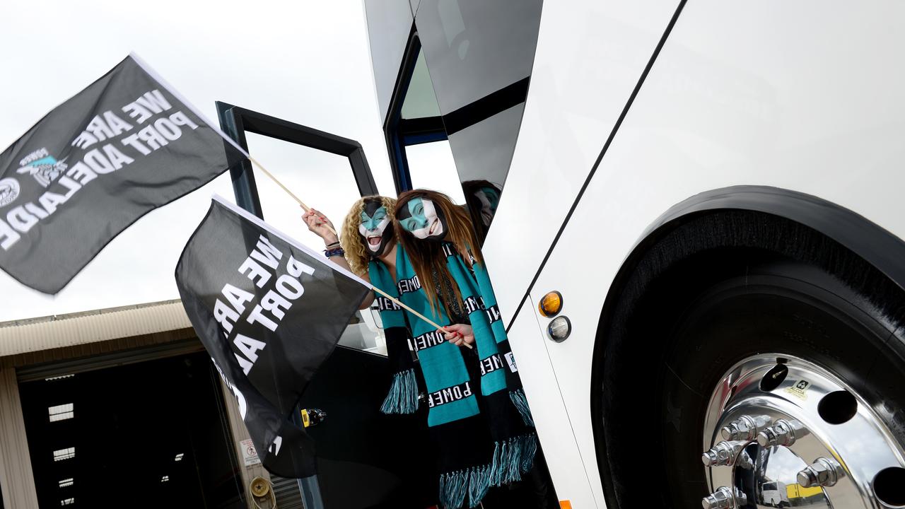 BUS PROMO. Heidi and Eloise Van't Padje with the bus heading to Melbourne. Pic: Tricia Watkinson.