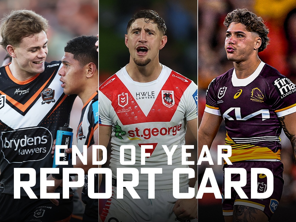 NRL End of Year Report Card