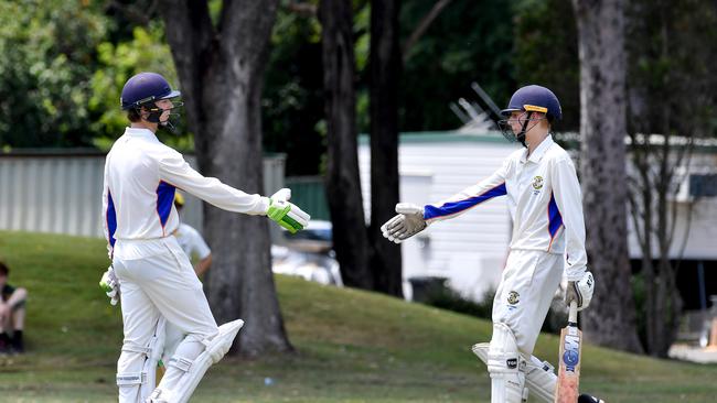 AIC First XI cricket match between Villanova College and Marist College Ashgrove. Saturday February 19, 2022. Picture, John Gass