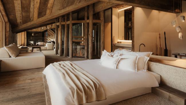 Spacious suites at Eriro are clad in timber. Picture: Alex Moling.