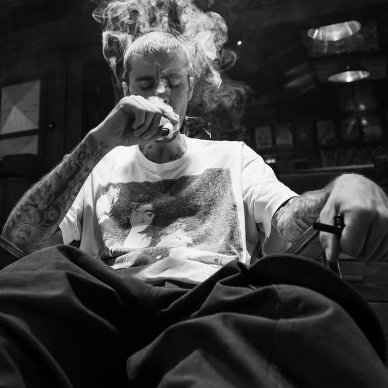 Bieber lights up in a recent Instagram post.