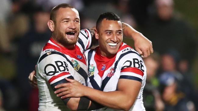 Jared Waerea-Hargreaves and Sio Siua Taukeiaho form a formidable front-row combination for the Roosters. Picture: Getty Images