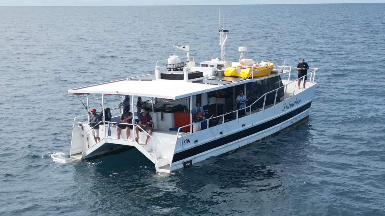 Distraction has been used a floating men's shed for decades in Bowen.