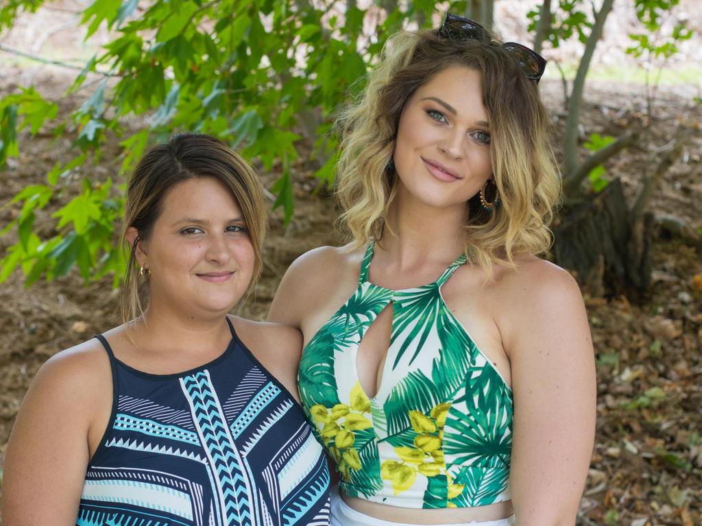 Jessica Collante and Shauna Tumbers at the North Shore Beach Party at Glen Ewin Estate for the Crush Festival. Picture: Matthew Kroker