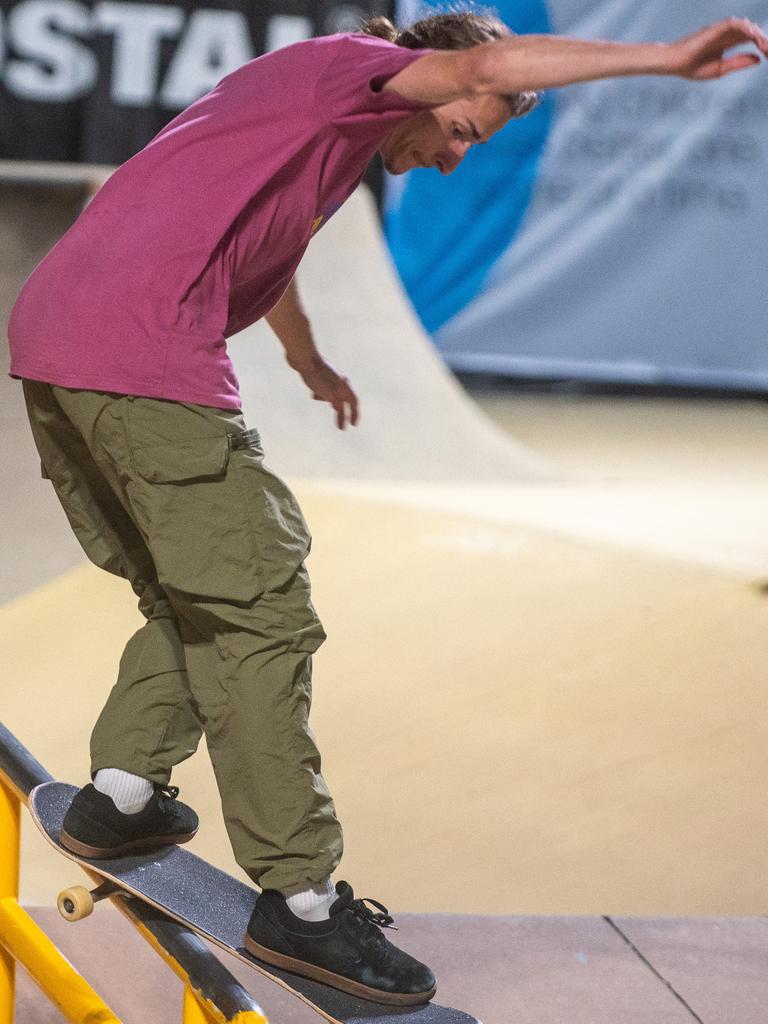Corey Nixon at Rumble On The Reef Sugar Bowl Skatepark Saturday 23 September 2023 Picture:Michaela Harlow