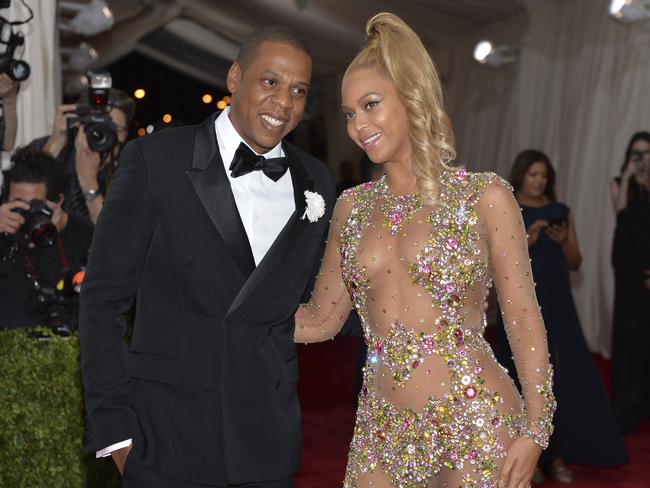 Beyonce was at a party with hubby Jay Z when an actress reportedly bit her on the face. Picture: Evan Agostini/Invision/AP