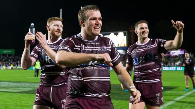 Manly face South Sydney in week two of the NRL finals. Picture: Craig Golding