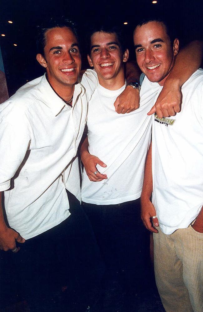 Tim Robinson, Nick Pfeffer and Ben Duffy at Rose and Crown, 2000.