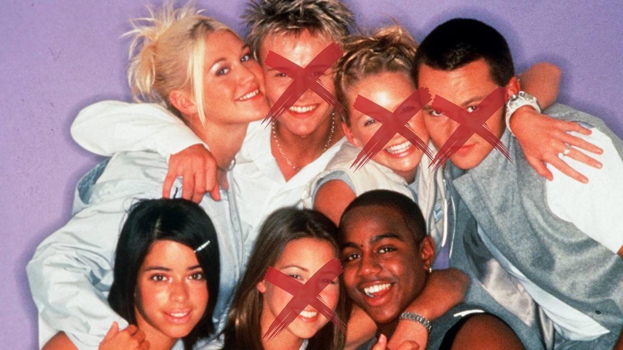 The British band S Club 7. p/. undated photo./musicians