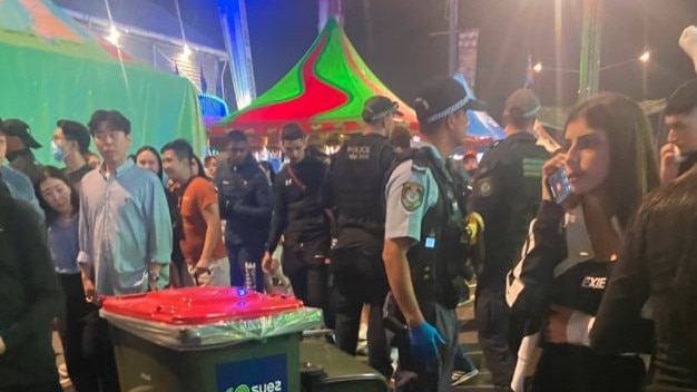 A 17-year-old boy was fatally stabbed at the Royal Easter Show on Monday night. Picture: Twitter