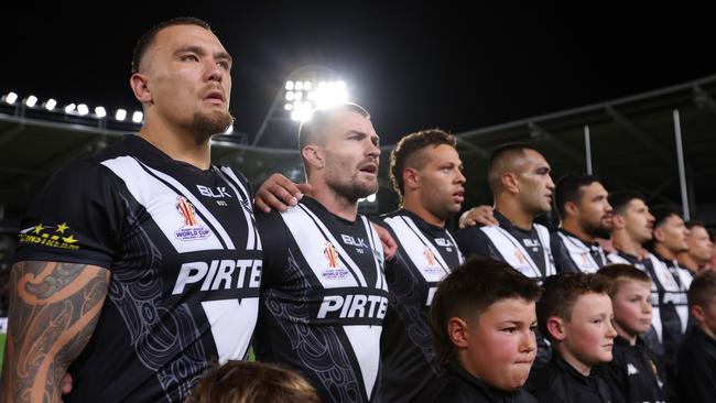 James Fisher-Harris and the Kiwis are ready for battle with the Kangaroos. (Photo by George Wood/Getty Images for RLWC)