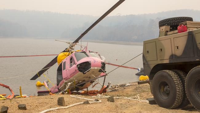 The Australian Army was called into help fight the Clyde Mountain fire.