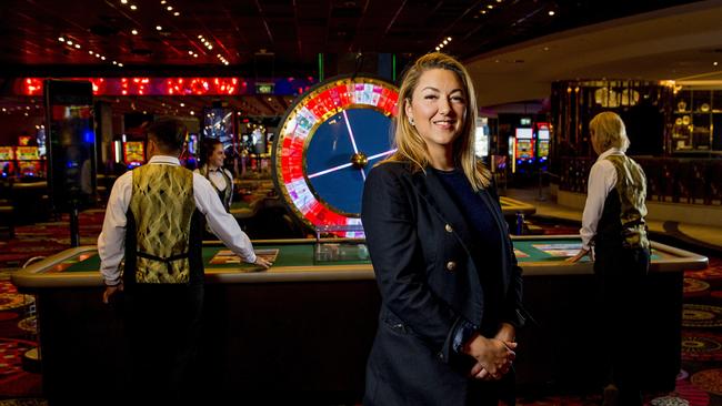 The Star Gold Coast chief operating officer Jess Mellor on the gaming floor.