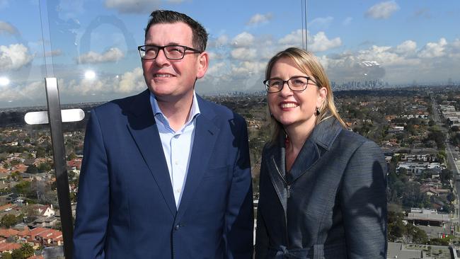 Premier Daniel Andrews and Transport Minister Jacinta Allan will announce the plan on Tuesday. Picture: AAP Image/Julian Smith