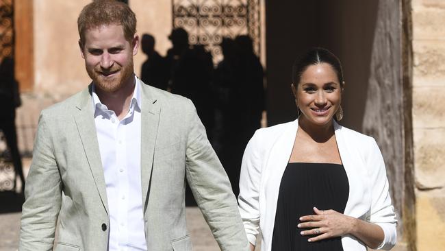 The couple are keeping many details about Meghan’s pregnancy and birth plan private. Picture: AP 