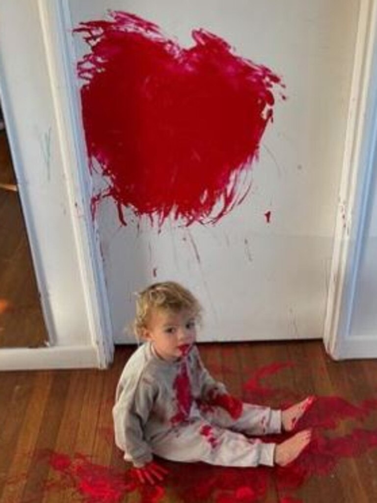 Her son was caught red-handed. Picture: Instagram/@indyclinton