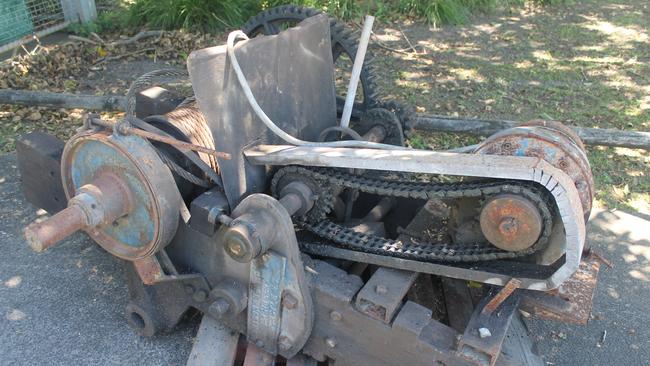 This electric winch was once used to haul whales into the Byron Bay whaling station. Picture: Graham Broadhead.