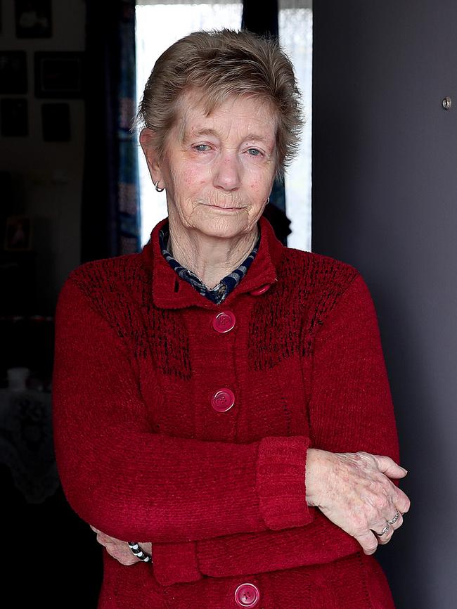 Margaret Webb lives next door to the unit where the shooting occurred. Picture: SAM ROSEWARNE