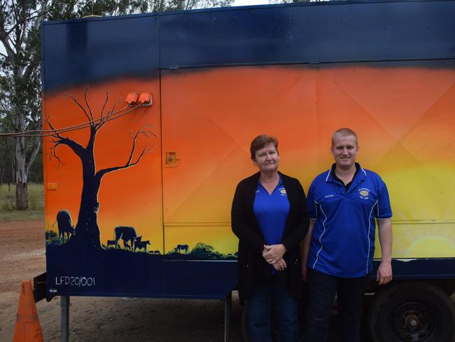 OPEN: The Nanango Pie Van is back in business with new owners Lyn and Michael Mangan. Photo: Madeline Grace