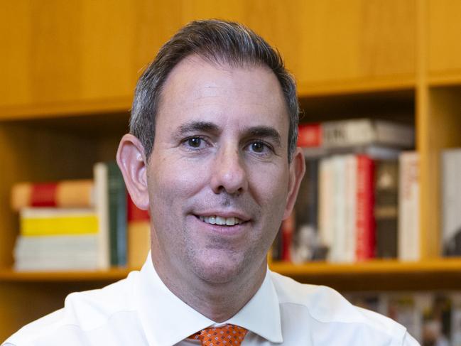 CANBERRA, AUSTRALIA - NCA NewsWire Photos - DECEMBER 11, 2023: Australian Federal Treasurer Jim Chalmers portrait photoshoot in his office at Parliament House in Canberra ahead of MYEFO. Picture: NCA NewsWire / Martin Ollman