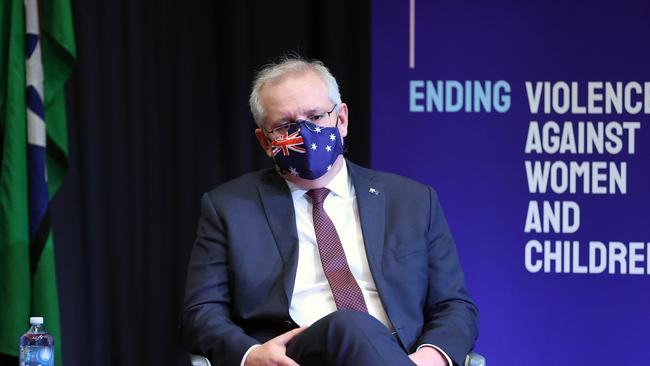 Prime Minister Scott Morrison spoke at a National Summit on Women's Safety 2021 in Parliament House Canberra. Picture: NCA NewsWire / Gary Ramage