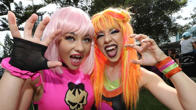 Pictured during the Superhero parade at Broadbeach as Part of Super Nova . Pic Mike Batterham