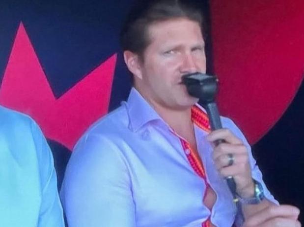 Shane Watson had an unfortunate wardrobe blunder at the World Cup.