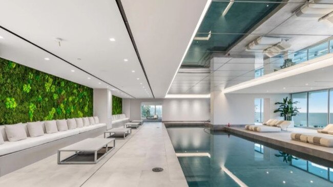 One of the five pools in the property. Picture: Joe Bryant via New York Post