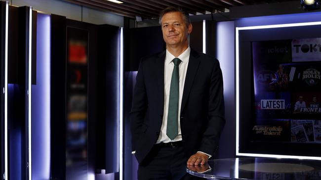 Seven West Media CEO James Warburton: ‘I liken it to a footy team that was down in the first quarter and has come back to the point where we’re well and truly winning.’ Picture: Nikki Short