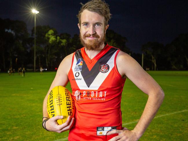 Daniel Weetra at the Para Hills Football Club. Pictured on 30th May 2023. Picture: Ben Clark