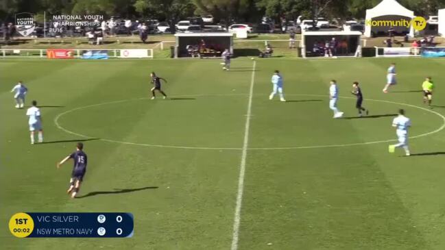 Replay: Victoria Silver v NSW Metro Navy (16B) – Football Australia Boys National Youth Championships Day 2