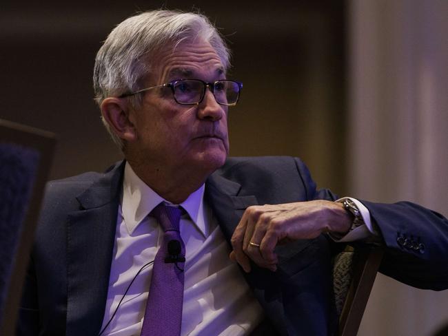 WASHINGTON, DC - MARCH 21: Federal Reserve Board Chair Jerome Powell before speaking at a luncheon at the 2022 NABE Economic Policy Conference at the Ritz-Carlton on March 21, 2022 in Washington, DC. The Federal Reserve raised interest rates a quarter of a percentage point last week for the first time since 2018 in an attempt to combat rising inflation.   Samuel Corum/Getty Images/AFP == FOR NEWSPAPERS, INTERNET, TELCOS & TELEVISION USE ONLY ==