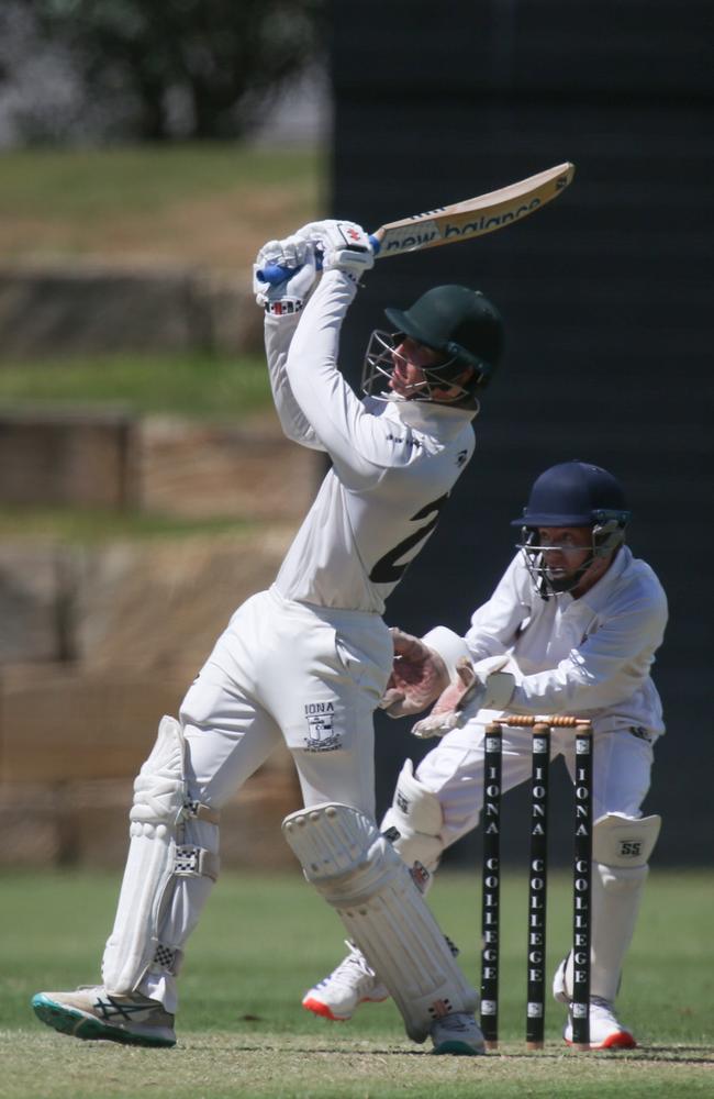 Liam Johns hoists a pull shot. Photos by Stephen Archer