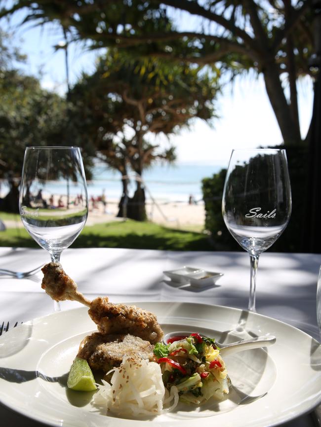 Sails put you within a stone’s throw of the beach at Noosa. Picture: David Kelly