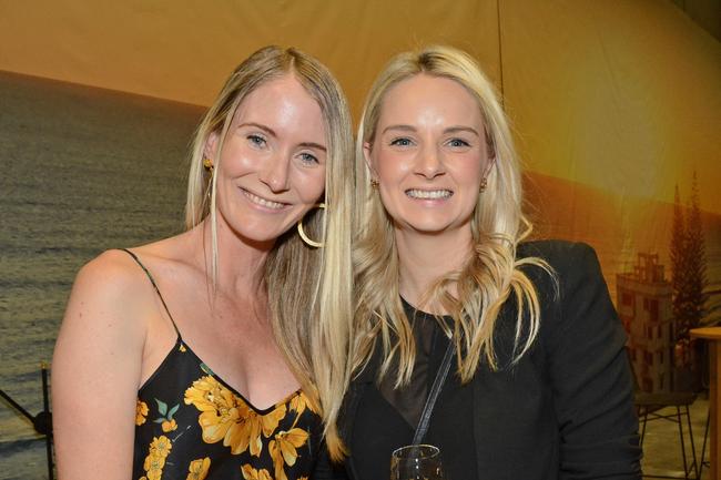 Stephanie Manning-Soiza and Laura Percey at launch of display for Sunland’s Magnoli apartments, Nerang. Picture: Regina King