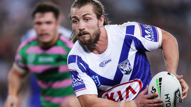 Kieran Foran took the ball to the line. Picture: Getty Images