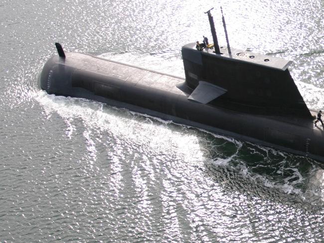 An Australian Collins Class Submarine; Picture by Michael Mullen/ASC