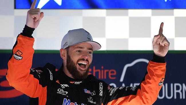 Scott Pye won his first ever Supercars race at the Melbourne 400.