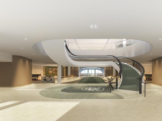 An artist’s impression of the Club Stand lobby. Picture: Supplied